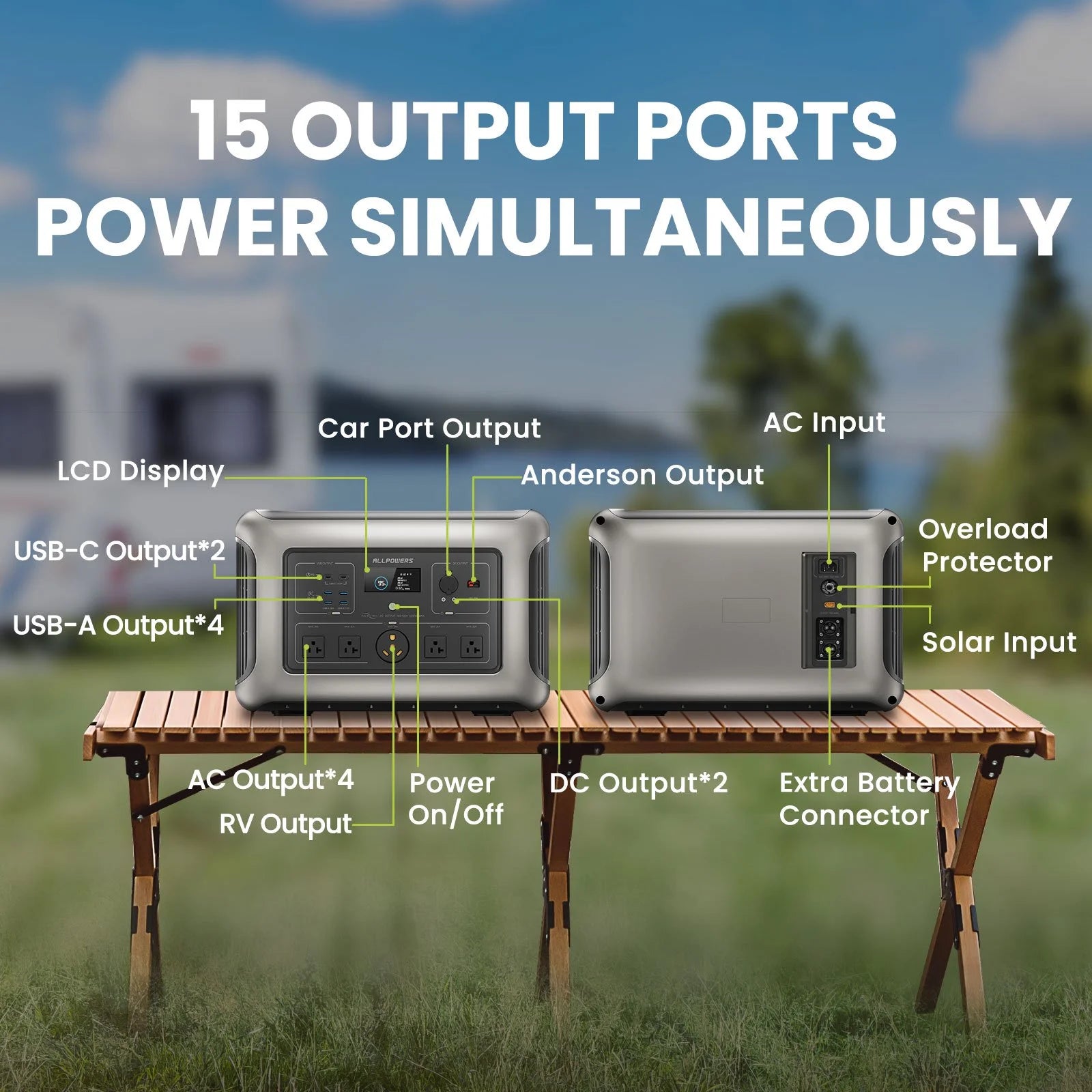 R3500 Lifepo4 Solar Generator Kit, Include 2 Pack 200W Monocrystalline Flexible Solar Panel with 3200W 3168Wh Portable Power Station, [Shipping Separately]