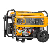 Portable Dual Fuel Generator, 4650W Peak Gasoline Power & 4130W Peak LPG Power, Home Backup Generator with Electric Start, Gas and LPG Compatibility, CO Detection, 20A & 50A Outlets