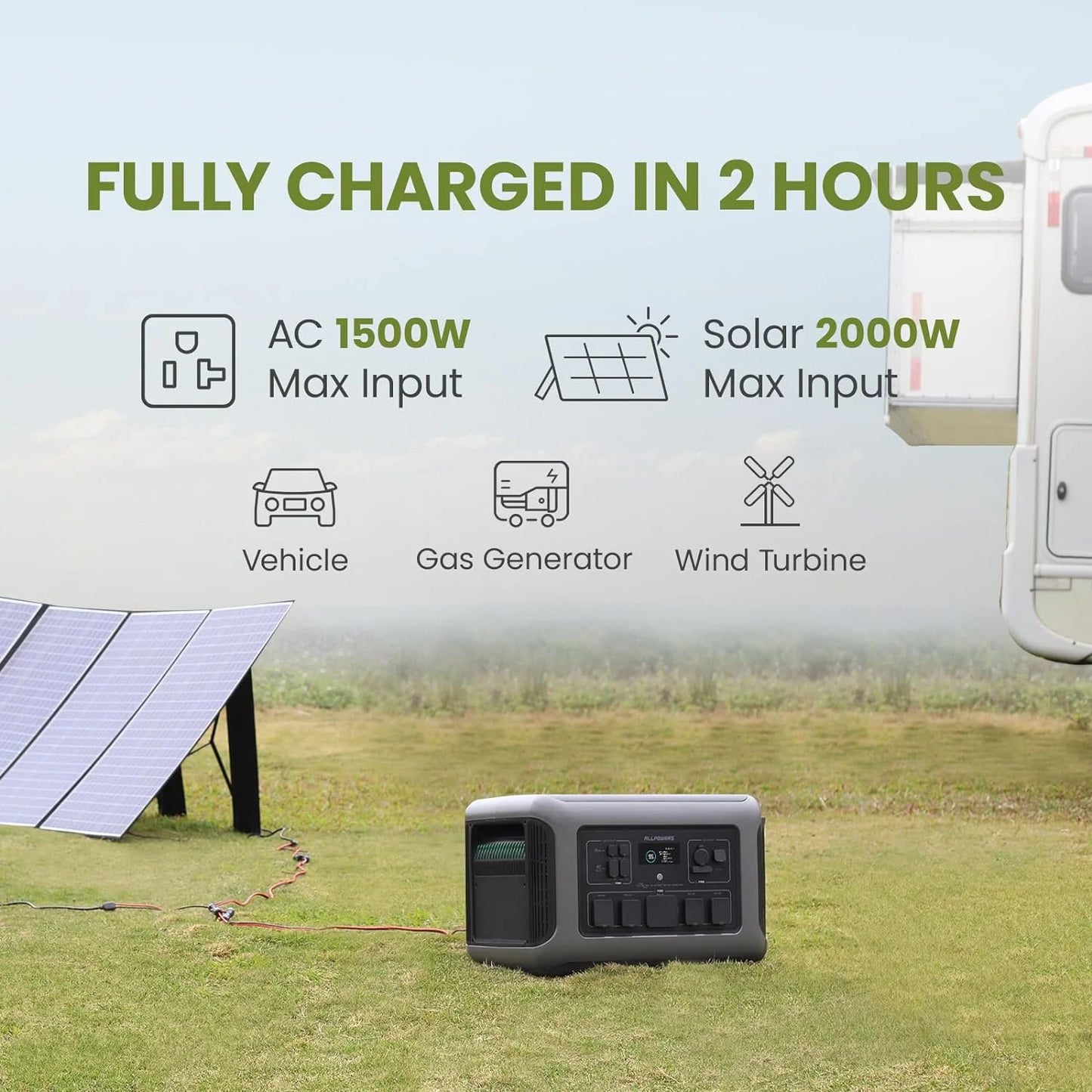 R3500 Lifepo4 Solar Generator Kit, Include 2 Pack 200W Monocrystalline Flexible Solar Panel with 3200W 3168Wh Portable Power Station, [Shipping Separately]