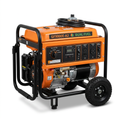 Portable Generator Built for Emergency Power, 4650W Peak, Electric Start, CO Detection, Dual Fuel