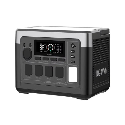 1800W Solar Generator Lifepo4 Battery Home Outdoor Emergency Portable Power Station with Wireless Charging