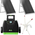 Elite Gold - WE System:3600W Solar & Wind Powered Pure Sine Wave Off-Grid  Elite+2Pcs 100W Solar Panel+Wind Turbine