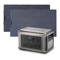 R3500 Lifepo4 Solar Generator Kit, Include 2 Pack 200W Monocrystalline Flexible Solar Panel with 3200W 3168Wh Portable Power Station, [Shipping Separately]